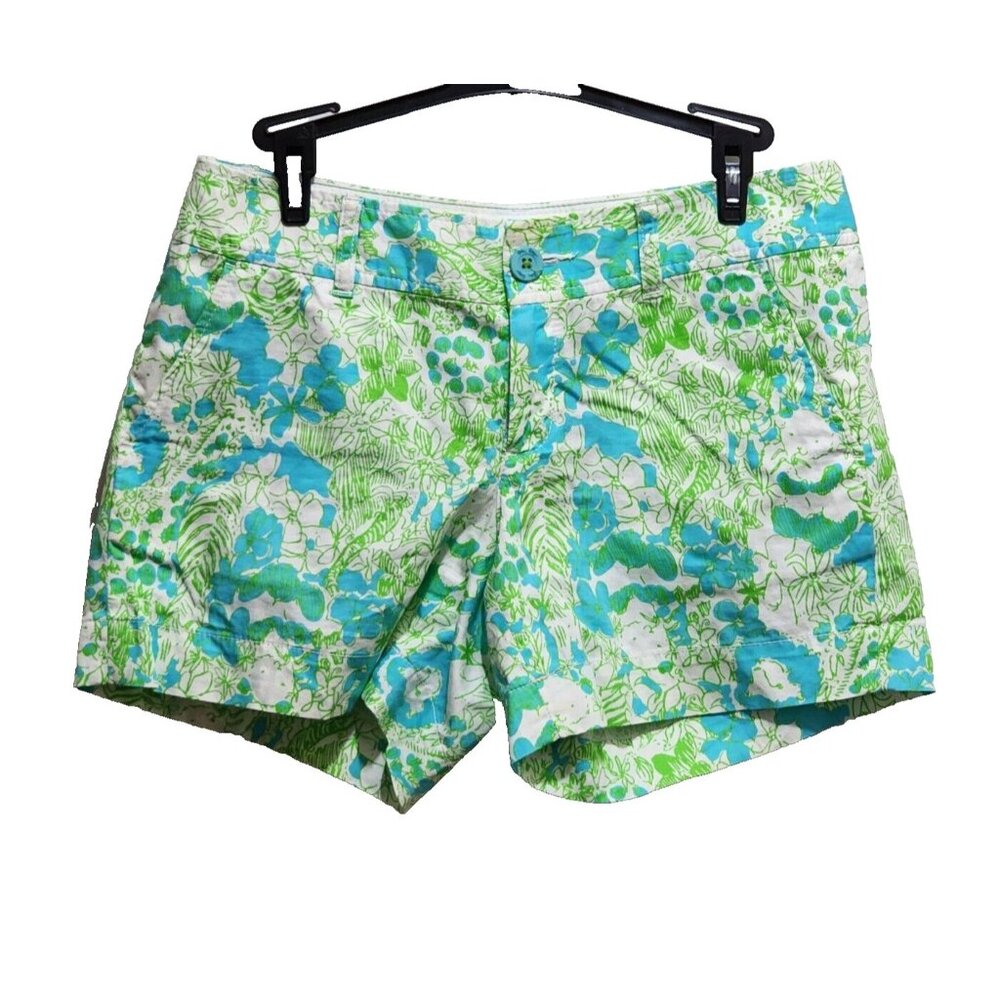 Lilly Pulitzer The Callahan Short It's a Zoo Blue & Green Size 4 Shorts